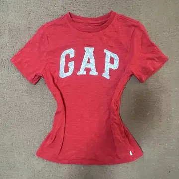 GAP 스팽글 반팔 티셔츠 레드