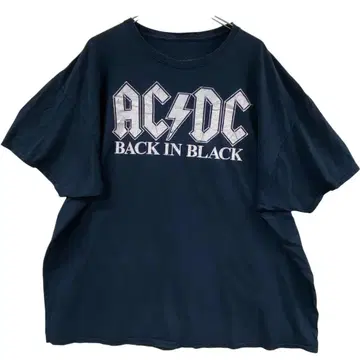 AC/DC 밴딩 티셔츠 블랙 L 백 인 블랙 굿즈 [4786]