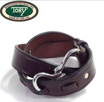 TORY leather 후크 버클 벨트 하바나