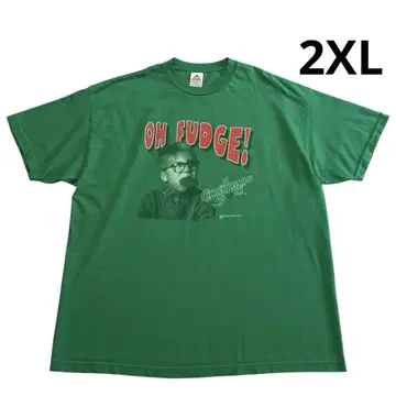 Alstyle 크리스마스 스토리 티셔츠 2XL 그린 OH FUDGE