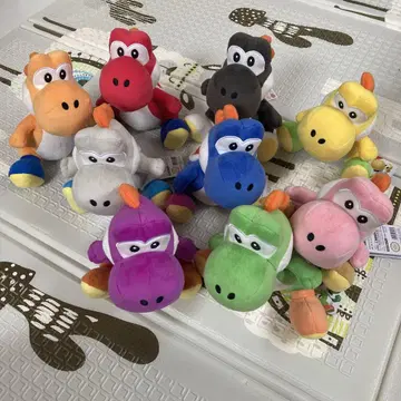슈퍼 마리오 택 포함 새상품 요시 봉제 인형 9개 세트