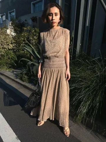 아메리 빈티지 메디 스모킹 라메 드레스