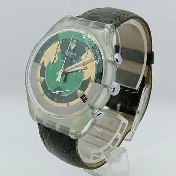 SWATCH 스와치 남성용 쿼츠 손목시계 크로노그래프 기능 탑재