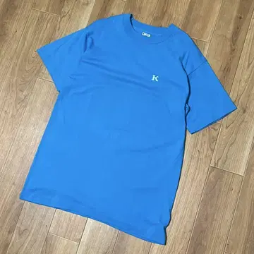 FRUIT OF THE LOOM 티셔츠 터콰이즈 싱글 스티치