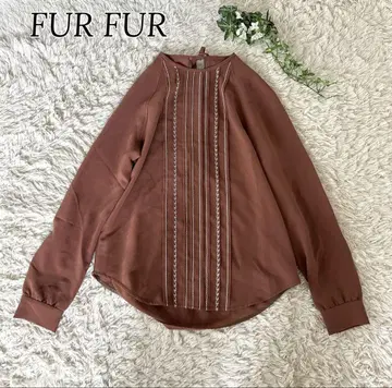 FURFUR 라인 자수 탑스 블라우스