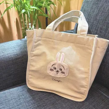 치이카와 (먼작귀) 푹신푹신 와펜 미니 토트 토끼