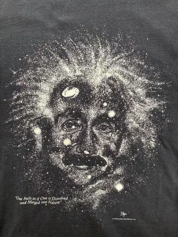 90s ALBERT EINSTEIN 티셔츠 USA제 L