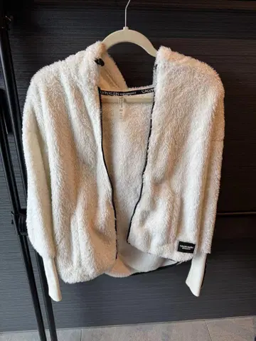 CALVIN KLEIN 플리스 자켓 S/P 화이트