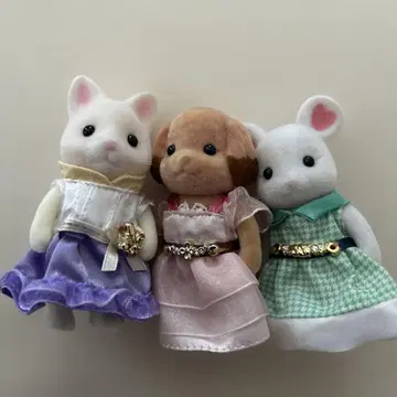실바니안 패밀리 인형 본체 3개 세트