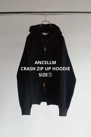 ANCELLM 24AW CRASH ZIP UP HOODIE 후드티
