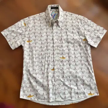 Ben Sherman The Beatles 버튼 다운 반팔 셔츠 한정판