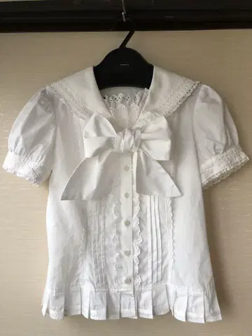 Angelic Pretty 세일러 카라 하트 블라우스 구형 택