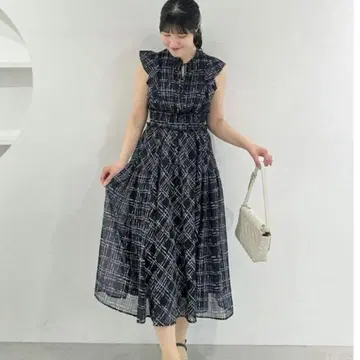 An MILLE 체크 레이디 op 블랙