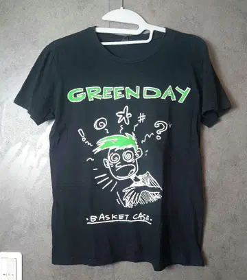GREEN DAY 바스켓 케이스 티셔츠 밴 티셔츠