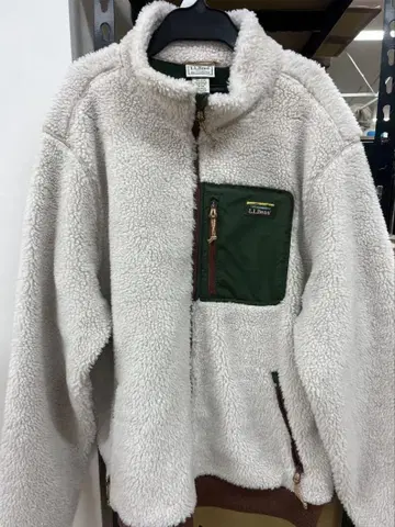 L.L.Bean 엘엘빈 플리스 자켓 LG-REG 아이보리