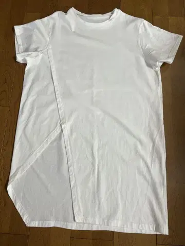 kaguraya 카구라야 화이트 반팔 밑단 슬릿 튜닉