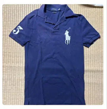 Ralph Lauren 슬림 피케 셔츠 네이비 XS RRL 데님