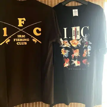 새상품 아이리 낚시 클럽 티셔츠 2장 IRIE FISHING CLUB