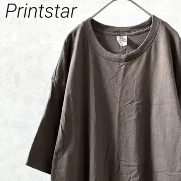 Printstar 티셔츠 반팔 크루넥 무지 심플 2XL 빅 사이즈