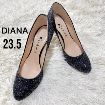 Diana 블랙 글리터 스팽글 펌프스