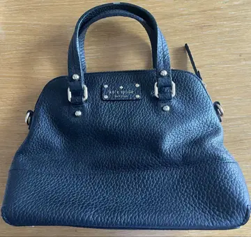 kate spade 블랙 가죽 핸드백