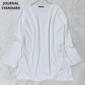 저널 스탠다드 긴팔 티셔츠 상의 티셔츠 슬릿 무지