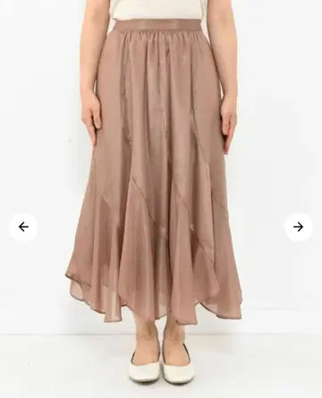 샤이니 에스카르고 드레이프 스커트-regular