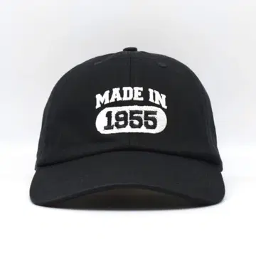 MADE IN 1955 칼리지 로고 자수 캡 구제 의류 블랙