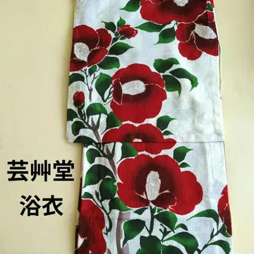 unsodo 면 홍매화 동백꽃 패턴 프레타 유카타