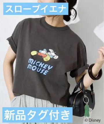 새상품 SLOBE IENA 챔피온 SLOBE 별주 Mickey 티셔츠