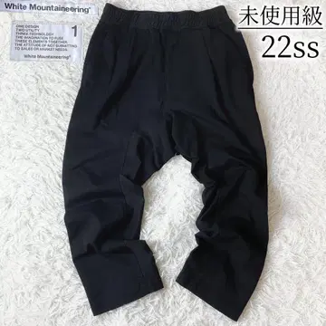 3개 미사용급 화이트 마운티니어링 사루엘 팬츠 블랙 S 22ss
