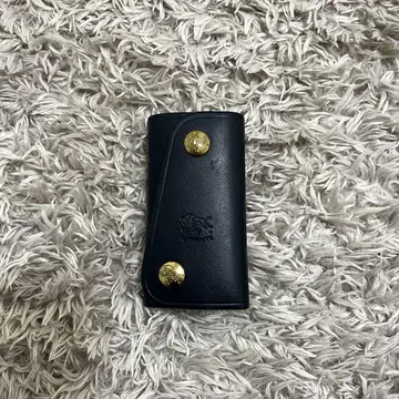 일비종떼 가죽 키케이스 블랙 5연 키링
