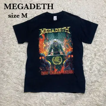 MEGADETH NEW WORLD ORDER 밴딩 티셔츠 사이즈 M