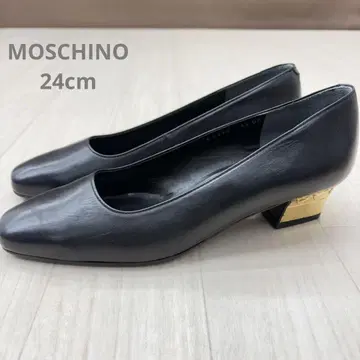 모스키노 스퀘어토 펌프스 24cm 블랙