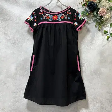 LOVEMOSCHINO 코튼 원피스 튜닉 자수 패턴