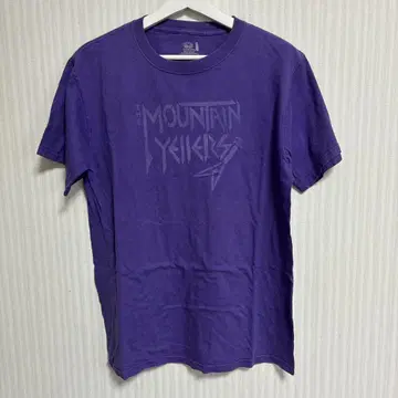 T141 Mountain Yellers 밴딩 티셔츠 퍼플 구제 의류