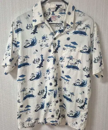MOMOTARO JEANS  모모타로 청바지   알로하 셔츠 코튼 레이온