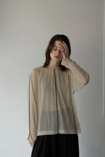 LINE SHEER L/S TOPS 라인 시어 탑 clane