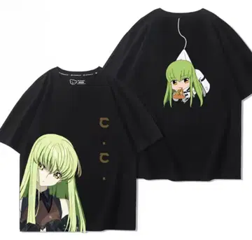 코드 기어스 C.C. 티셔츠 블랙 size3XL 미사용