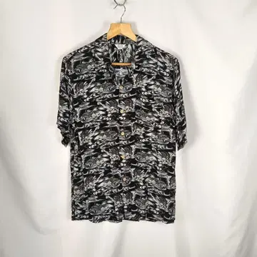 PATINA VINTAGE 알로하 셔츠 드래곤 L 레이온 B3454