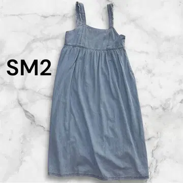새상품급 사만사 모스모스 원피스 어깨 프릴 데님 원피스 색스 SM2