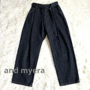 펠리시모 and myera 데님 팬츠 벨트 포함 L 사이즈