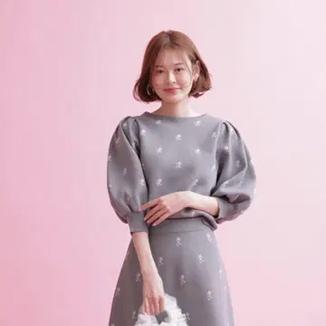 메종 마블 Rose Jacquard Knit