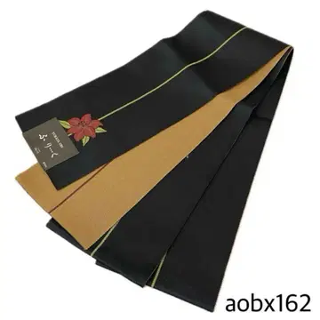 aobx162 새상품 반폭 오비 일본제 유카타 하카마 오비 긴 길이