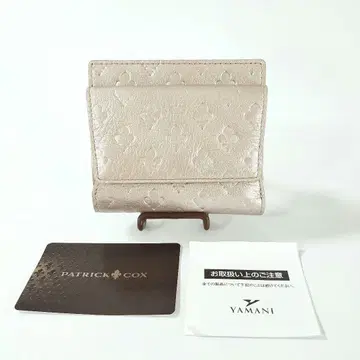 미사용 PATRICK COX 접이식 지갑 메탈릭 가죽 지갑
