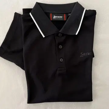 Srixon 블랙 피케 셔츠 M 사이즈