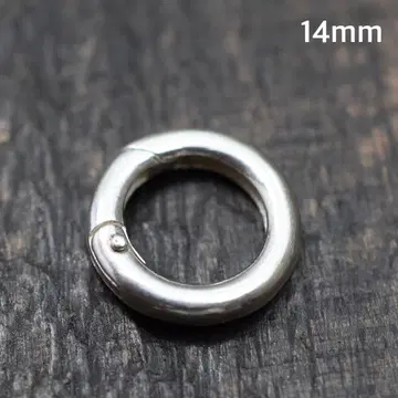 14mm 실버 925 플레인 오링 카라비너 실버 925