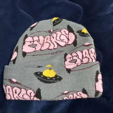 XLARGE 우주 패턴 니트 모자 원사이즈