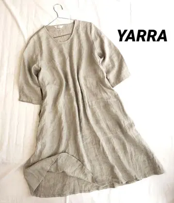 YARRA 고급 리투아니아 린넨 100% 7부 소매 원피스
