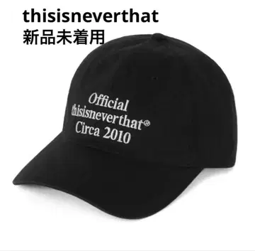 디스이즈네버댓 네바자 Times Cap 캡 블랙
